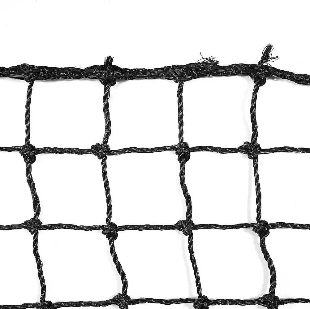 

BN09A Polyethylene Twisted Knotted Baseball Batting Cage Netting Pro Garage Softball Batting Cage Net