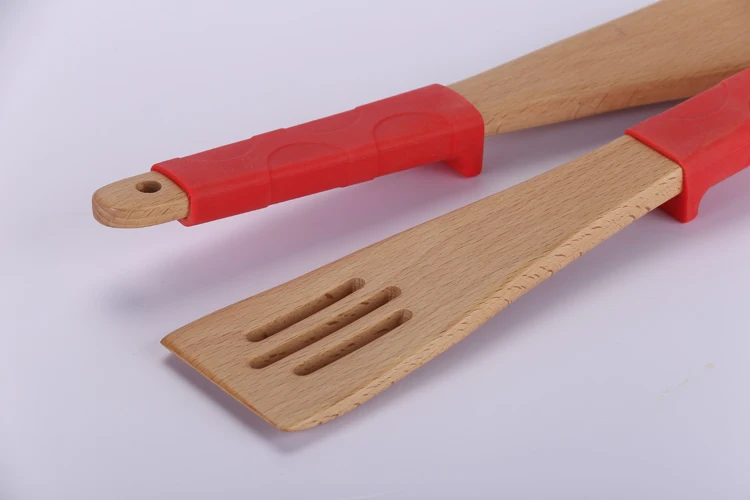 
Good Quality China Manufacturer Wooden Kitchen Utensils With Silicone Handle Cooking Kitchen Tools Utensils Set 