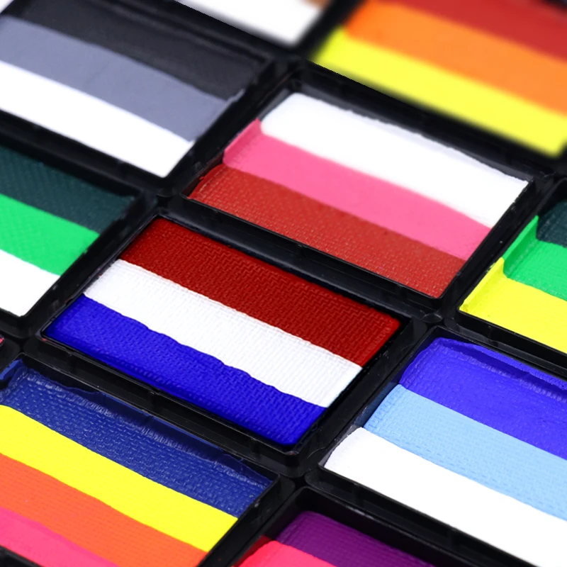 

Professional Rainbow Split Cake Face Paint Makeup
