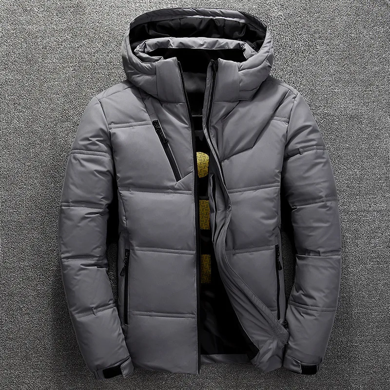 

Men's Winter Hooded Duck Down Jackets Warm Thick Top Quality Down Coats Male Winter Overcoat Down Parkas Man Puffer Jackets