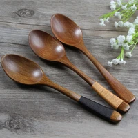 

Kitchen Cooking Utensil Tool Soup Vintage Japanese Style Teaspoon Catering Wooden Spoon