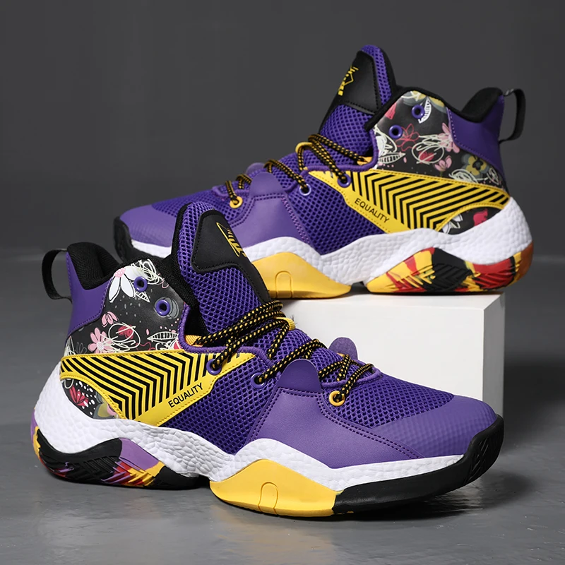 

Top 2022 New Man Basketball Shoes Cushioning Wear-resistant Man And Woman Professional Outdoor Basketball Shoes