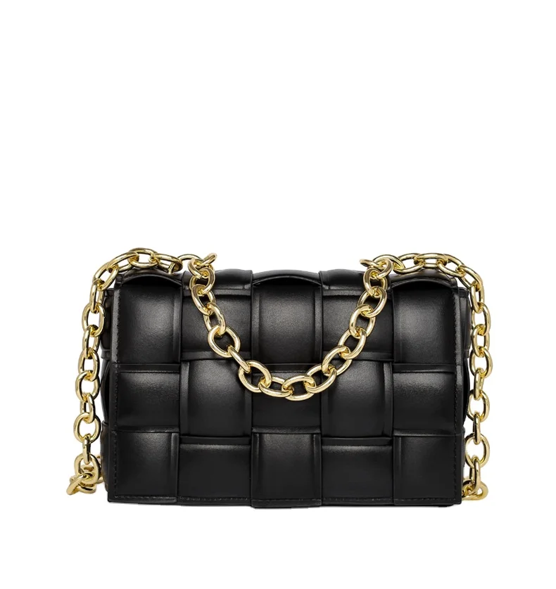 

Hot sale trendy luxury women hand bags for wholesale woven sling bag with chain cassette padded crossbody women handbag, Customized color