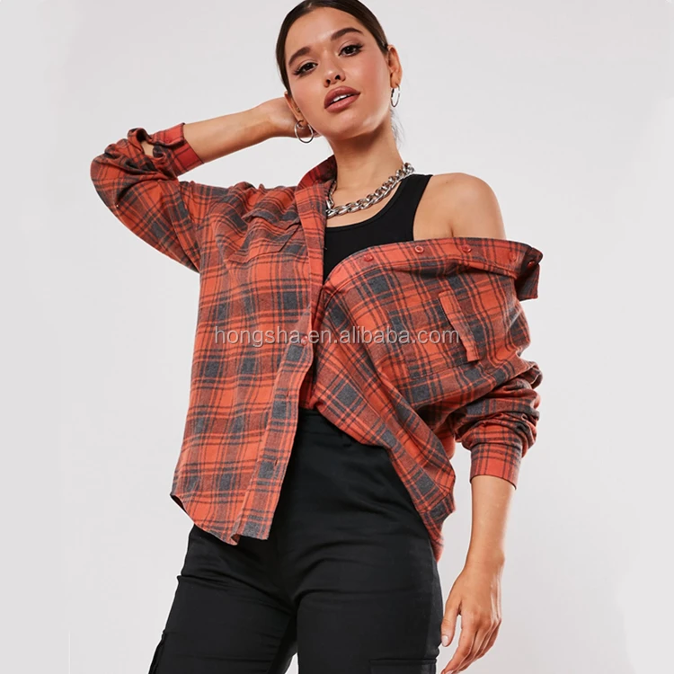 red gingham shirt womens