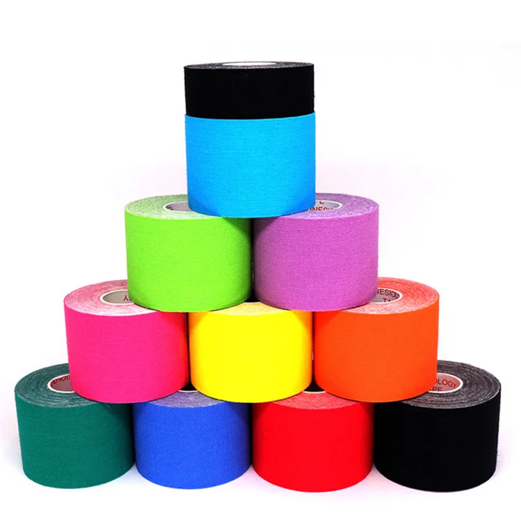 

5cm*5m (2"x16.4ft) Waterproof Original Kinesiology Elastic Tape for Muscles And Injury Relief, 17colors