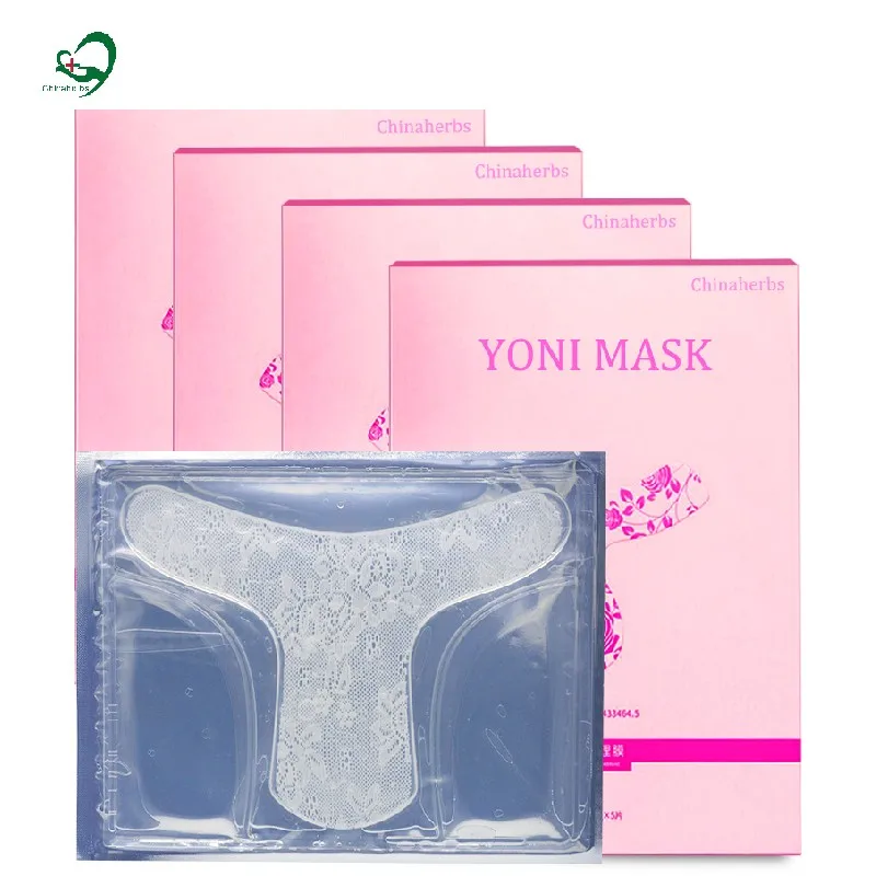 

Provide Shooting Service Whitening Detox Yoni T Shape Mask Moisturizing Private T Membrane Natural Herbs Extraction OEM packagin, White color