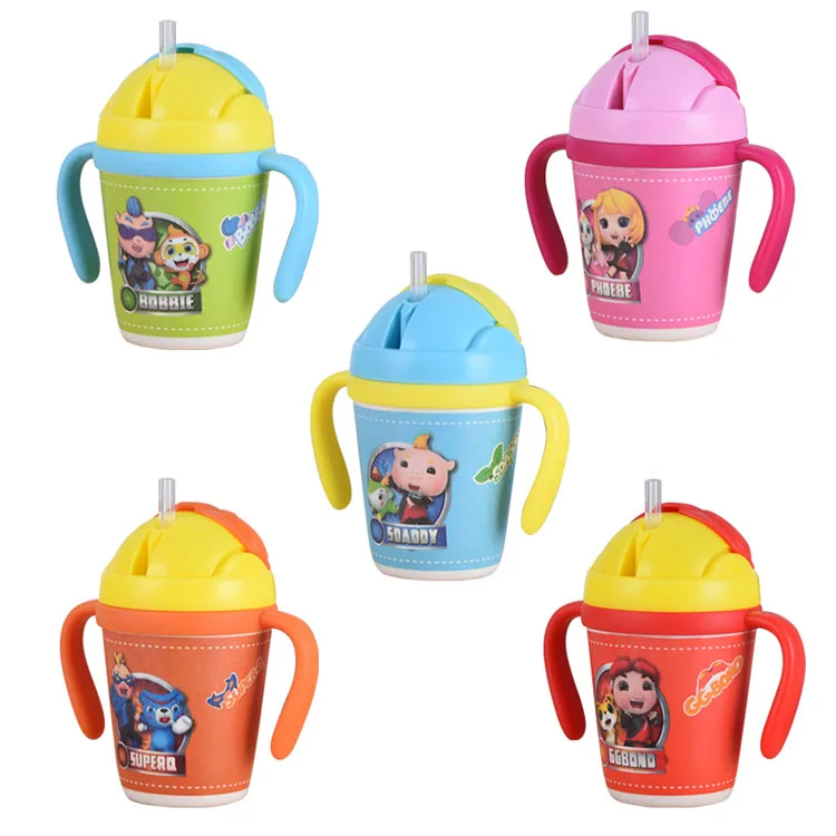 

New Product Popular Custom Portable School Children Kids Bamboo Fiber Water Bottle With Straw, Blue pink yellow green