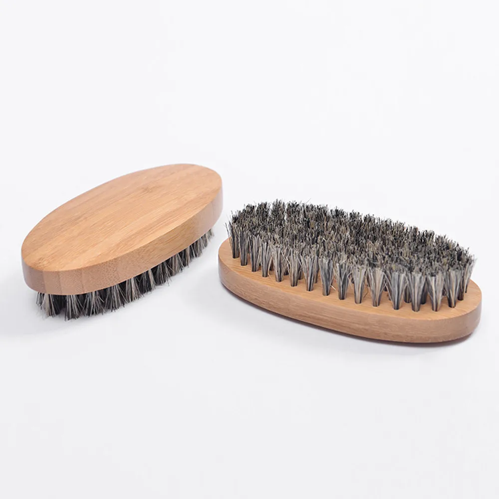 
Natural Boar Bristle Beard Brush For Men Bamboo Face Massage That Works Wonders To Comb Beards and Mustache Drop Shipping 
