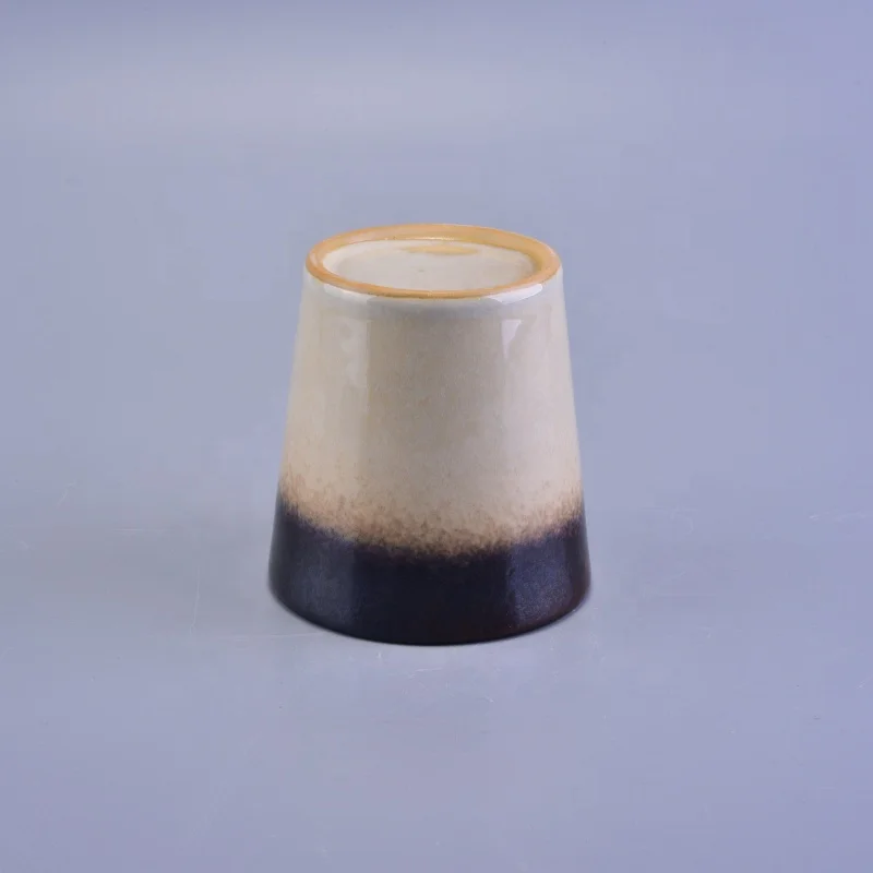 100ml Amber ceramic candlestick for home decor