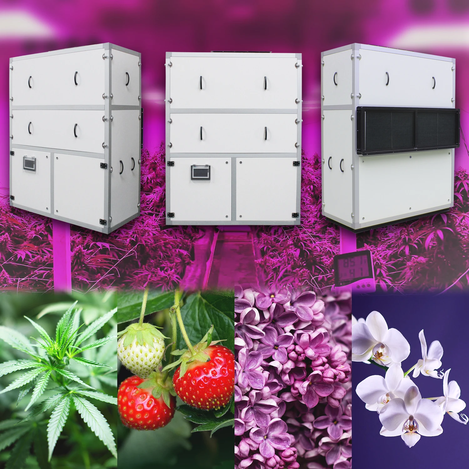 
No Moq duct type grow room greenhouse industrial dehumidifier 