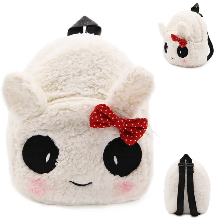

2022 High Quality Children Plush Comfortable backpack bag school Lightweight Cute Cartoon Animal Children's School Bag