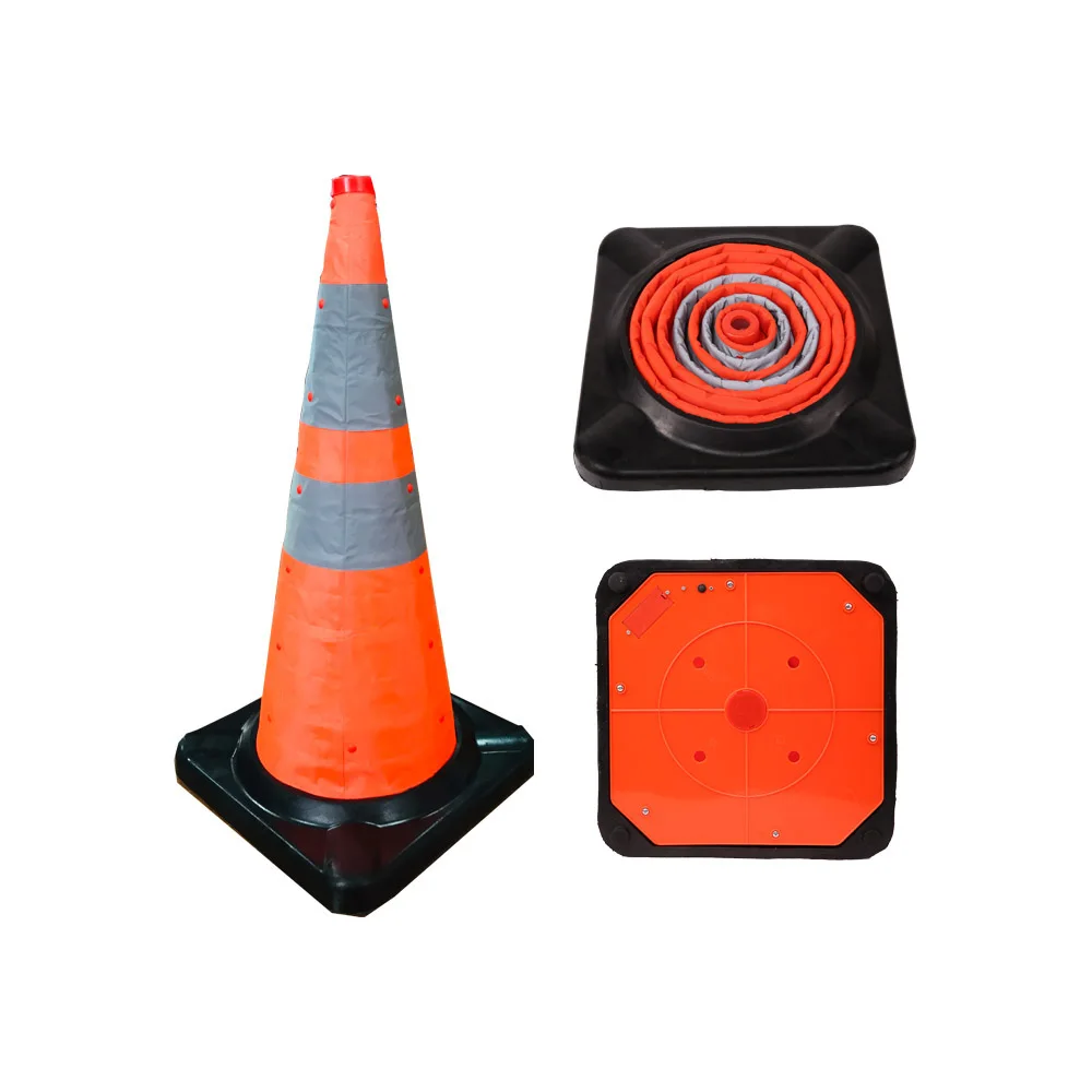 

Cheap Price Led Traffic Cone TC 109A Collapsible Traffic Safety Cones Orange Cones with LED Light for Driving Training Parking