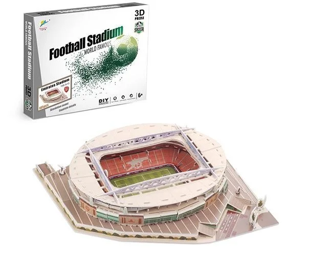 Modèle de terrain de football 3D Puzzle différents pays Emirates Stadium 