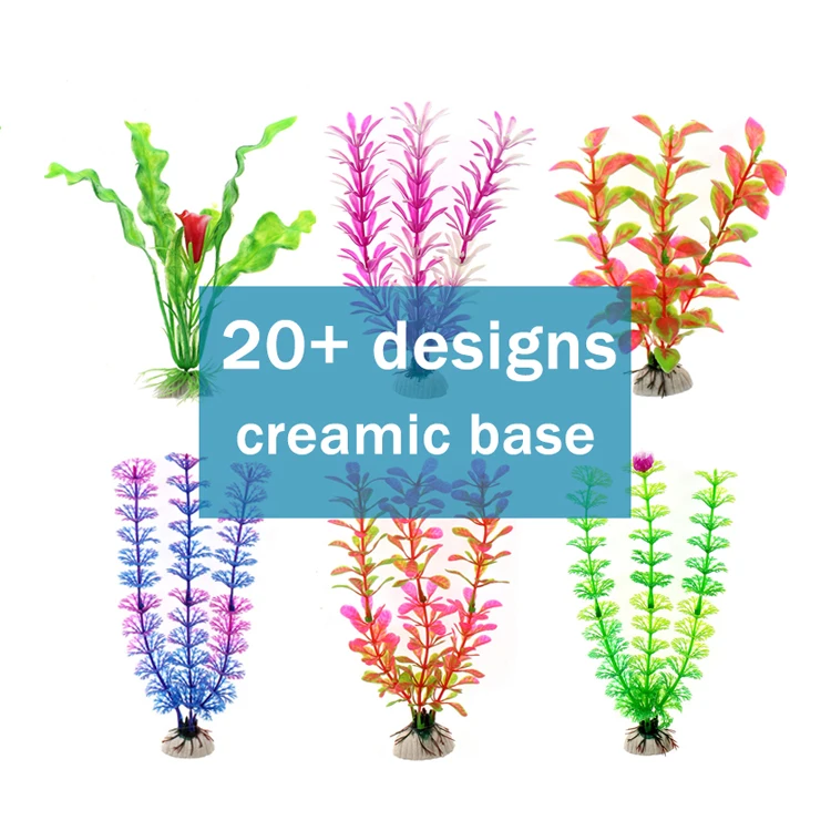 

Hot Sale artificial underwater plants aquarium fish tank decoration green purple water grass viewing decorations, Many colors