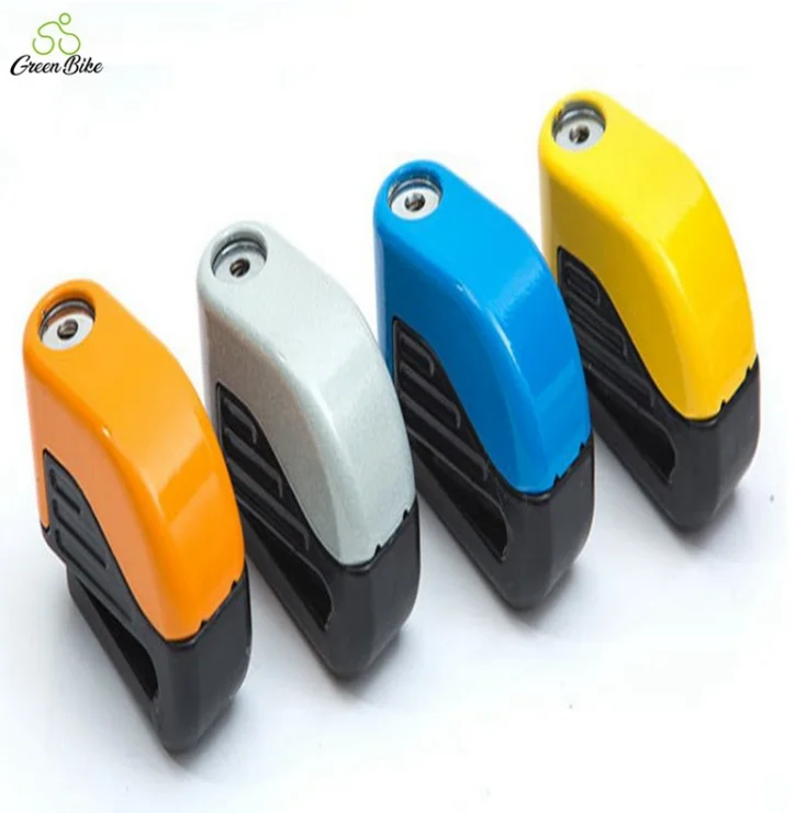 

Mountain Bike Disc Lock Alarm Anti-theft Safety Durable Disc Brake Lock, Gray/ blue/ orange/ yellow