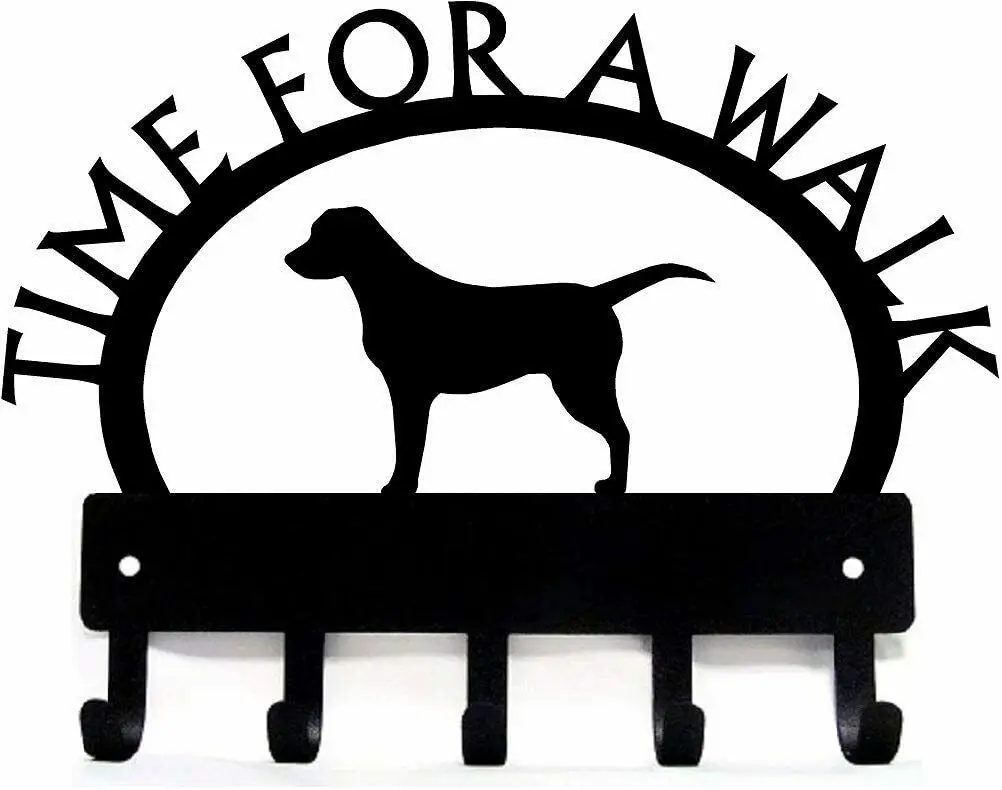 

Yinfa Labrador Time For A Walk Key Rack Dog Leash Hanger Metal Wall Art TY2136