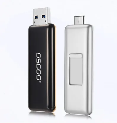 OSCOO Type C 3.1 to USB 3.0 A OTG USB Flash Drive for phone 128GB - ANKUX.COM