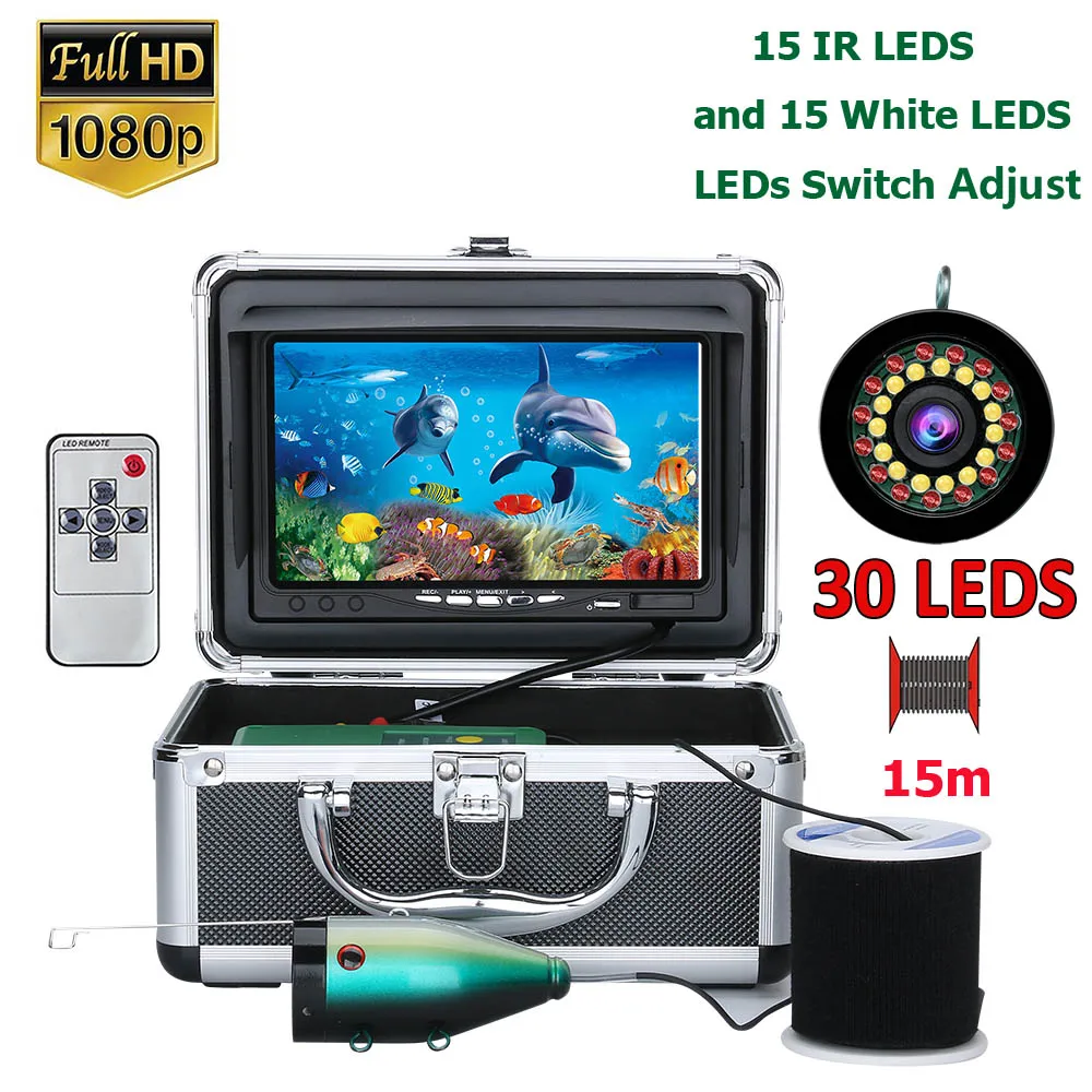 
Visible Video Fish Finder River Lake Sea Real-time Live Underwater Ice Video Fishfinder Fishing Camera IR Night Vision 