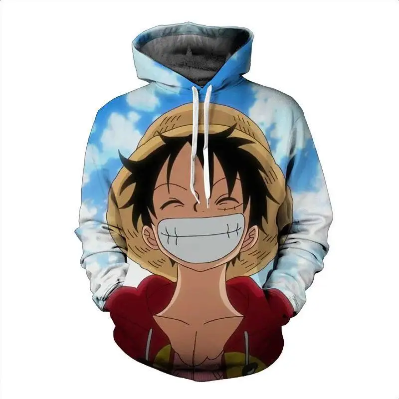

Hot sale 3D Printed Anime One Piece Hoodie Men/Women Casual Outerwear Sweatshirt, Multicolor