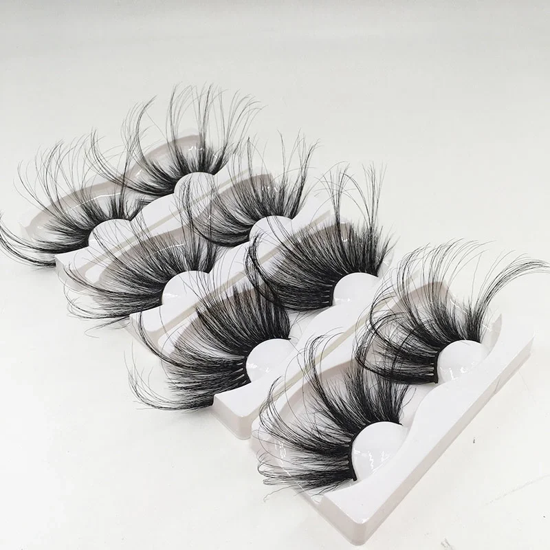 

2020 New Arrival 50mm 60mm 70mm Long Eyelashes 100% Cruelty Free Mink 3D 5D Lashes Fluffy Mink Eyelash