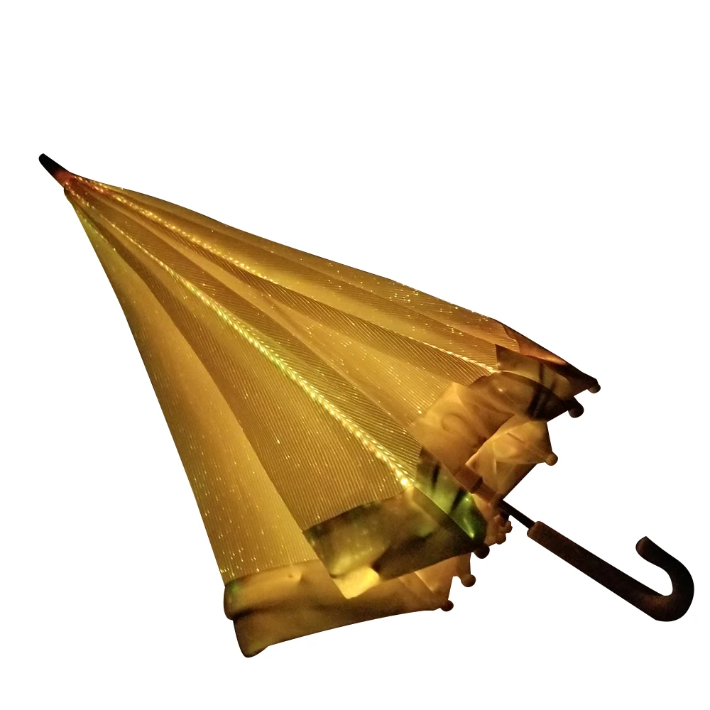 

New arrival hot sale fiber optic umbrella with led light