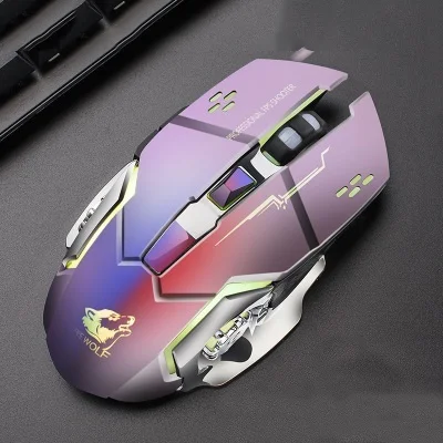 

Free Wolf V5 Mechanical Mouse Desktop Gaming Game Mute Wired Mouse