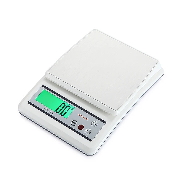 

ABS materials counting function with green backlight electronic digital kitchen scale 10kg, Gray