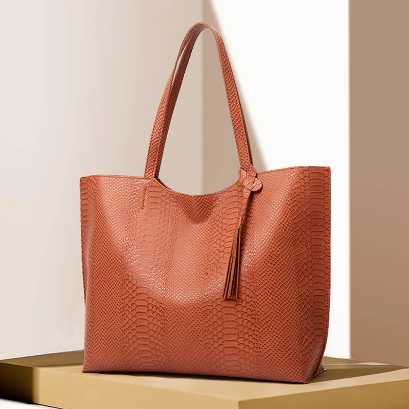 

Luxury Pu Leather hand bags Custom Handbag Shoulder Ladies Large Tote Bag for Women bolsos sac a main femm 2021