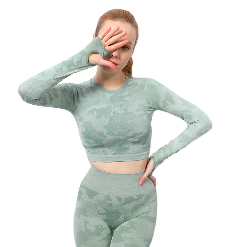 

womens gym outfit crop top fabletics women two piece seamless yoga legging set