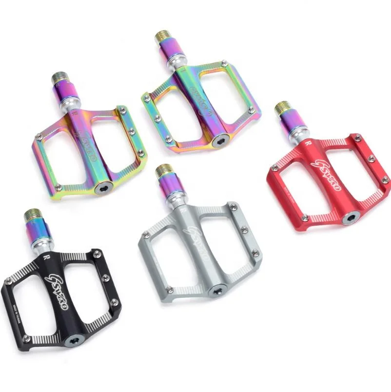 

SWTXO Custom Lengthen Mountain Road Big Surface bearing Bicycle Parts bearing Aluminum alloy bicycle pedal, Black,red,sliver,colorful