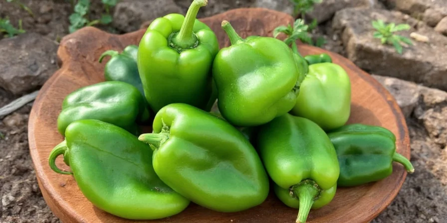 Anaheim peppers roasting over open flame on a grill