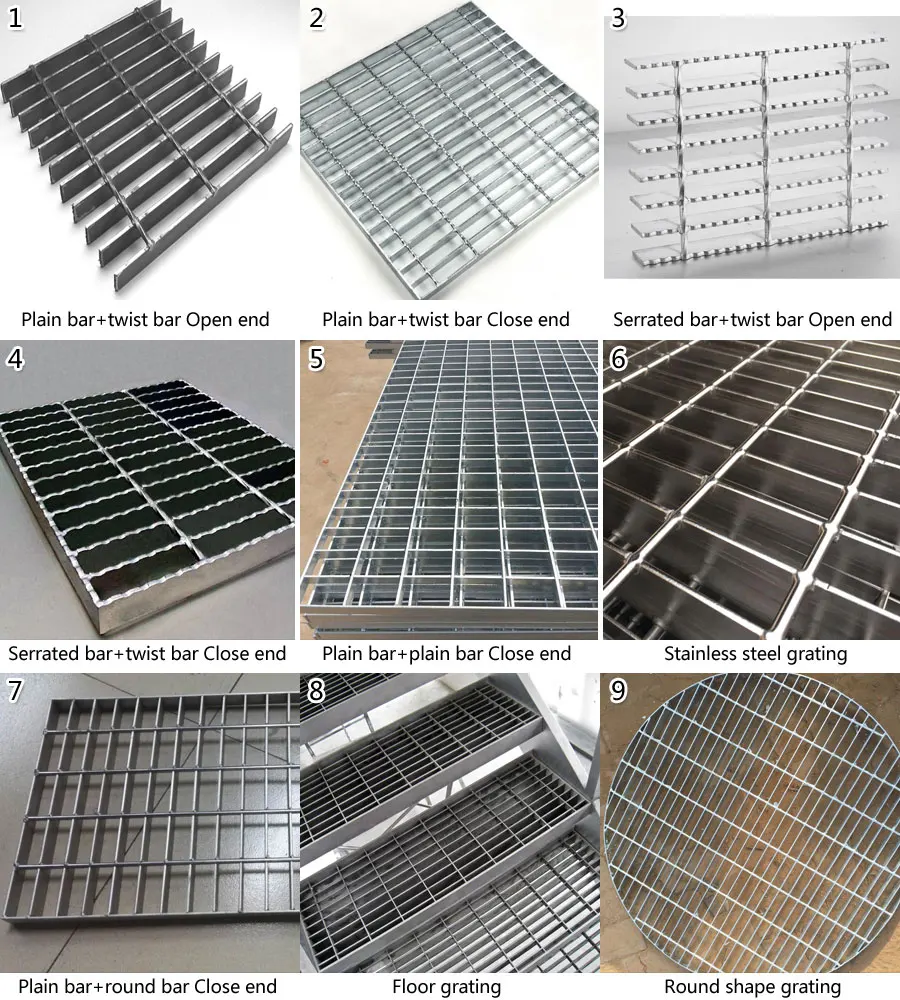 Steel Floor Grating Road Drainage Steel Grating Plain Floor Grates ...