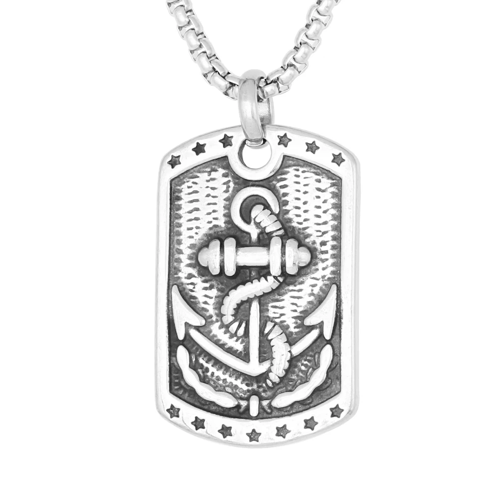 

Personalized Vintage Stainless Steel Anchor Design Pendant For Men Fashion Jewelry