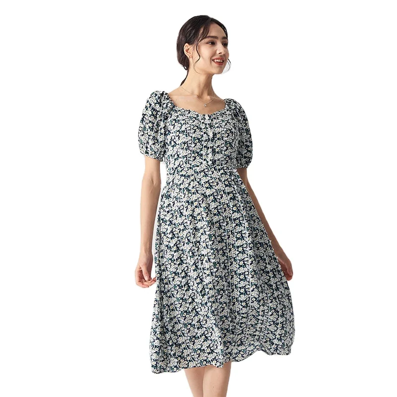 

Summer Casual Maternity Clothing Dress Long Printed Maternity Clothings Maternity Dress Clothing, Picture