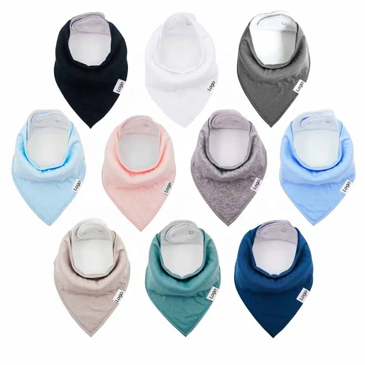 

New Mixed 10-pack Baby Bandana Bibs Screen Printing Large Cotton Baby Bib Waterproof Bandana Drool Bibs 10 pack Cotton