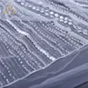 Free sample high quality customized 3d lace applique bridal beaded lace fabric
