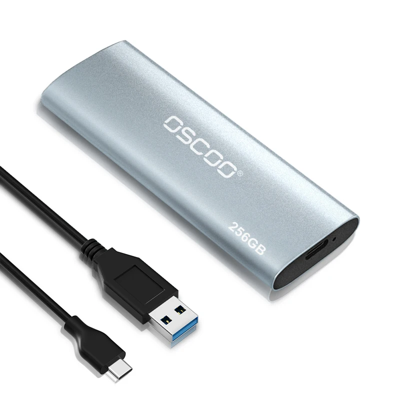 

OSCOO External Hard Drive 2TB 4TB Portable SSD USB3.1 & Type C external SSD 256GB 512GB 1TB Hard Drive Enclosure