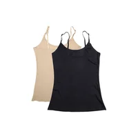 

Dropshipping Smooth Bonded Slim Body Shaper Vest Women Camisole With Adjustable Strap