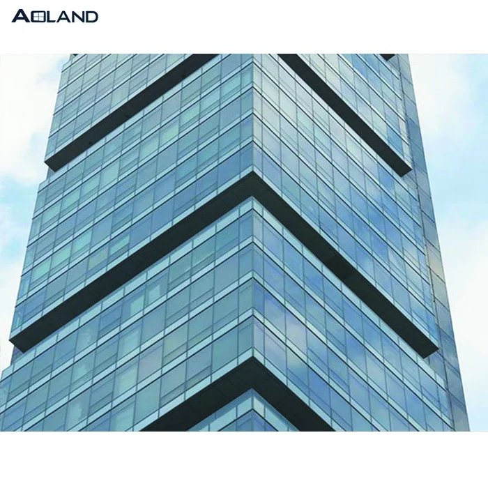 
Aluminum glass curtain wall with System Design Fabrication for building Exterior 