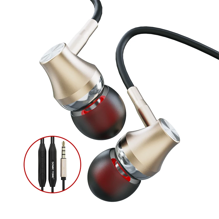 

in Ear Headphones HD Microphone Wired Earbuds 3.5mm HiFi Strong Bass 9D Surround Sound Stereo Subwoofer Metal Earphones for Cell