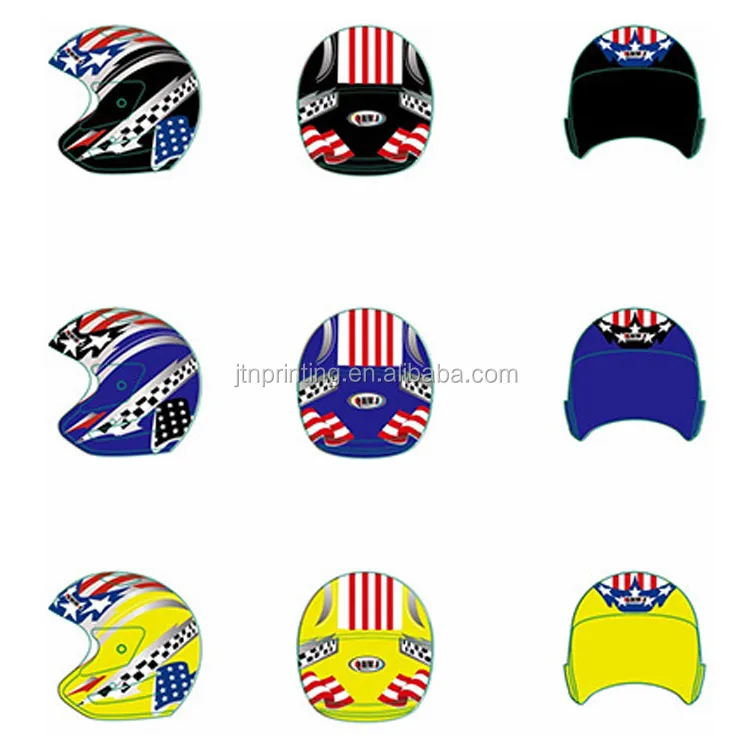 Custom Raciing Helmet Decals Water Slide Transfer Decals For Racing