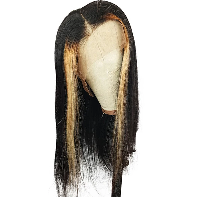 Natural Looking Highlight Blonde Black Hair Silky Straight Full Lace Human Hair Wig Women Wholesale Wigs Buy Highlight Blonde Straight Full Lace Wig Natural Hair Wig Women Highlight Blonde Wholesale Wig Product On