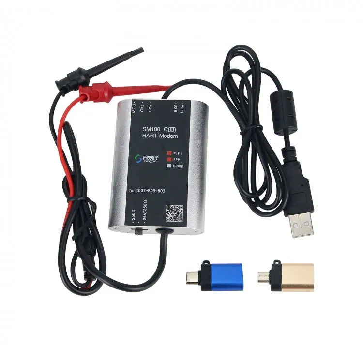 

SM100-C (III) WiFi Version with Android APP Hart Modem USB to Hart Modem HART Cat Supports Mobile APP Debugging