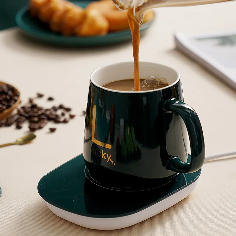 

Coffee Mug Warmer Smart Beverage Warmer with Touch Screen Switch Electric Mug Warmer OEM Customized Cup Logo Green coffee warmer