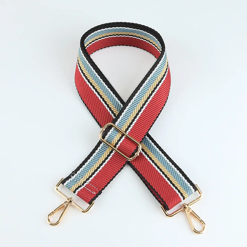 

Wholesale 5CM Stripe Webbing Replacement Shoulder Belts Stock Stripe Women Bag Shoulder Strap, As picture