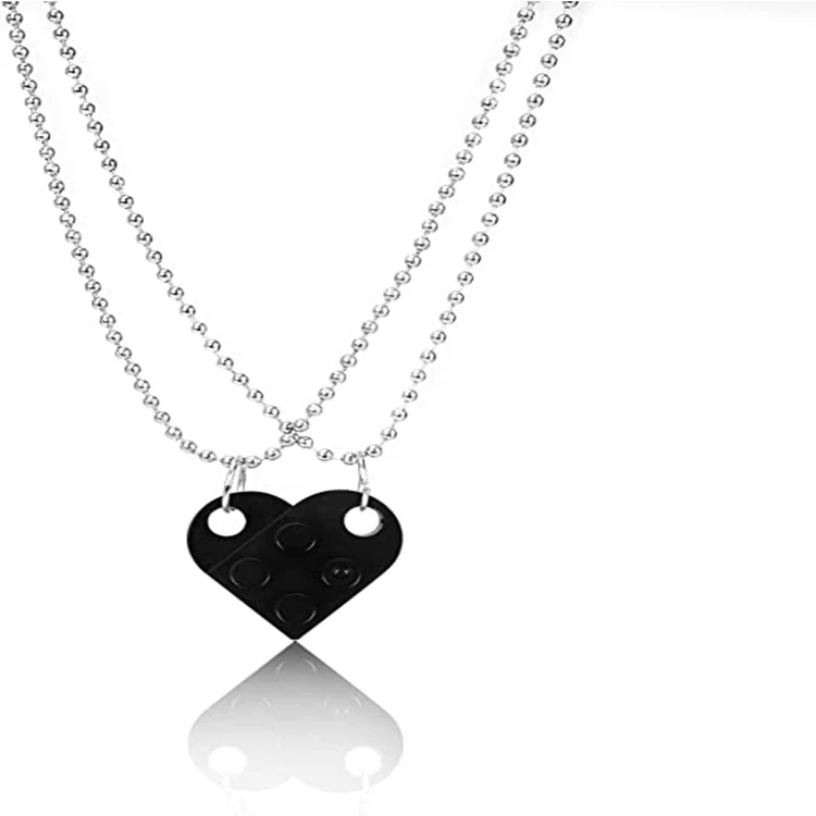 

2021 Hot Sale Pendant Necklace Colorful Heart Necklaces for Women, Picture
