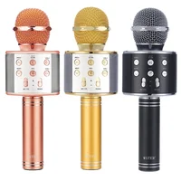 

Rechargeable Home KTV Karaoke USB FM Handheld Mic Bluetooth Wireless Microphone for Mobile