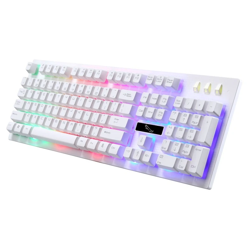 

2021 Best Sale ZGB G20 104 Keys USB Wired Mechanical Feel RGB Backlight Computer Keyboard Gaming Keyboard