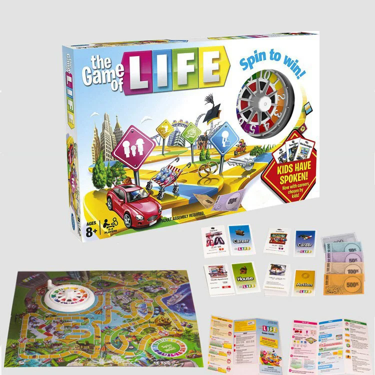 

Family fun adventure game custom colourful family board game set for children board games for families life, Cmyk