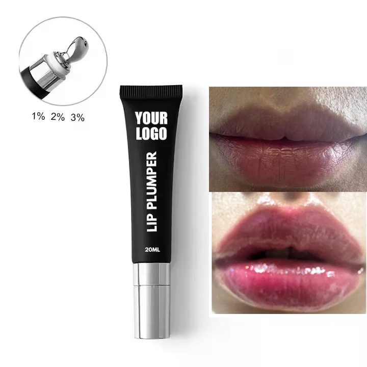 Vegan Lip Oil Private Label Hydrating Lip Plumper Oil Custom Logo Lip Plumper Gloss